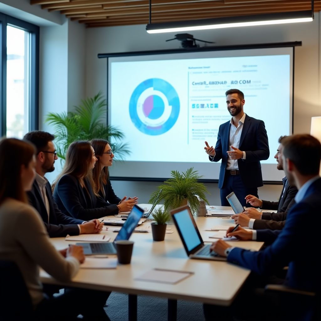 Workshop v plném proudu s aktivně zapojenými účastníky