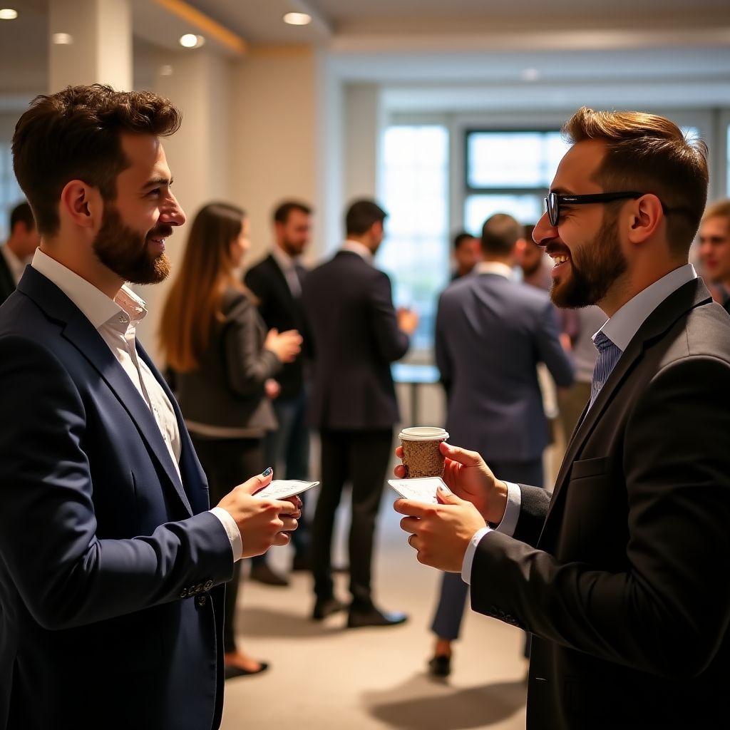 Networking mezi účastníky během přestávky na workshopu