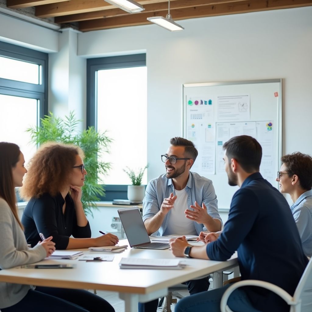 Tým AffiliatePro během brainstormingového setkání